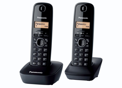 Panasonic KX-TG1612 Telefono DECT con ID chiamante nero