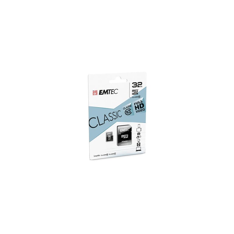 Emtec ECMSDM32GHC10CG mémoire flash MicroSD Classe 10 Neuf - vue 2