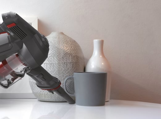 Hoover HF103PX 011 Aspiradora escoba 2 en 1 Batería Secar Sin bolsa Negro, Rojo 2 Ah