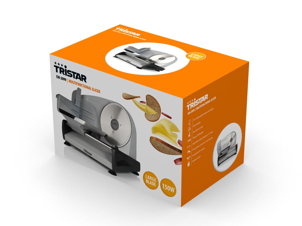 Trancheuse Électrique TRISTAR EM-2099 – Lame Inox 19 cm, 150W - vue 3
