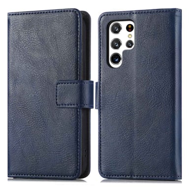 imoshion Étui de télephone portefeuille pour Samsung Galaxy S22 Ultra - Bleu foncé