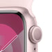Watch Series 9 GPS, boitier en aluminium de 41 mm avec boucle en caoutchouc, Rose, S/M