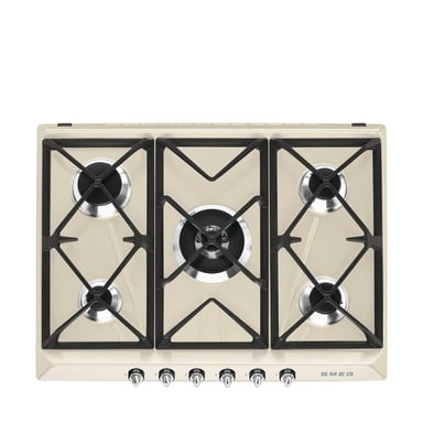 Table de cuisson Smeg Victoria SR975PGH Crème - Neuf