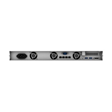 Synology RX418 unidad de disco multiple 0 TB Bastidor (1U) Negro, Gris