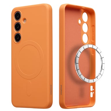imoshion Coque Couleur avec MagSafe pour Samsung Galaxy S25 Plus - Orange