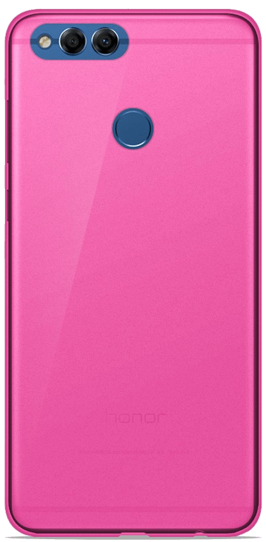 Coque silicone unie compatible Givré Rose Huawei Y9 2018