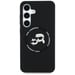 Custodia Karl Lagerfeld in silicone Double Heads MagSafe per Samsung Galaxy S25