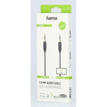 Hama 00205117 cavo audio 0,5 m 3,5 mm nero
