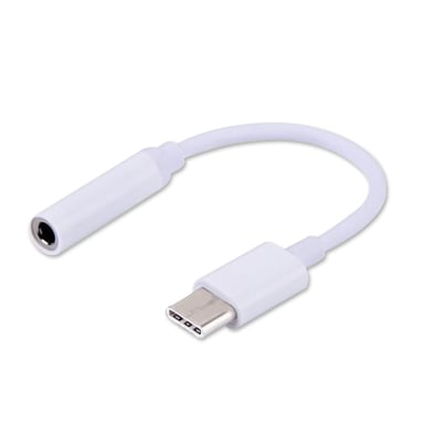 Savio AK-35 cable de teléfono móvil Blanco 0,12 m USB C 3,5mm
