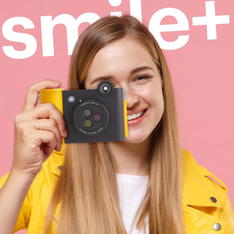 Kodak Smile+ 50,8 x 76,2 mm Noir, Jaune - Neuf