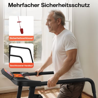 Cinta de correr con brazo extensible para recuperación física, para personas mayores, con control mediante app