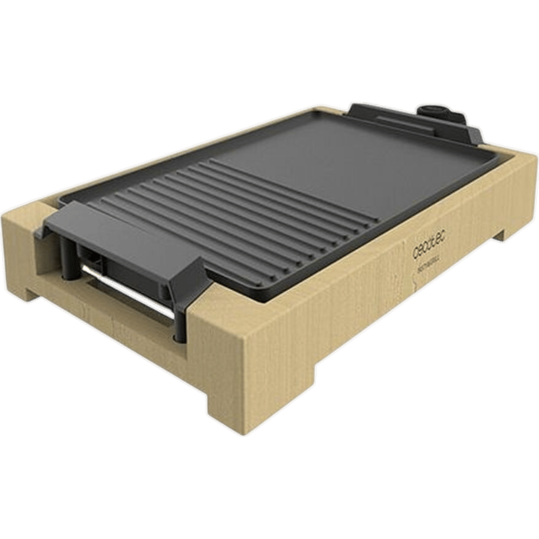 Plancha Électrique Cecotec Tasty&Grill 2000 Bamboo – 2000W, Structure Bambou - vue 2