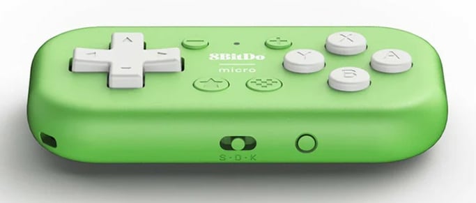 8bitdo Mini mando bluetooth verde para Nintendo Switch y Raspberry Pi