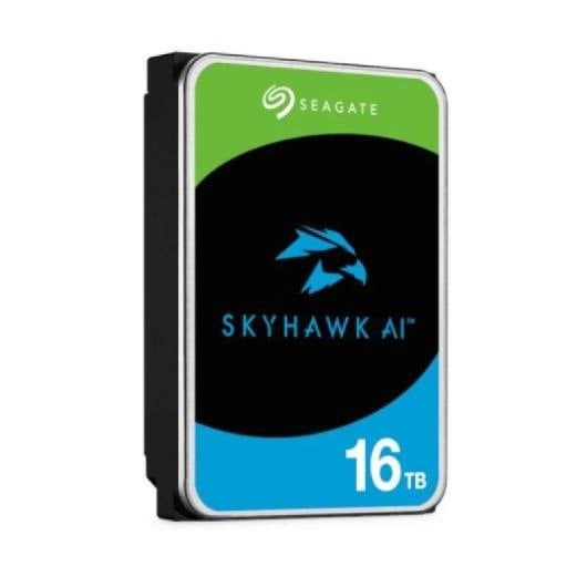 Seagate Modèle du produit : Surveillance Video Optimized AI Skyhawk 16To HDD SATA 6Gb/s 512Mo cache 3.5p CMR Helium - Neuf