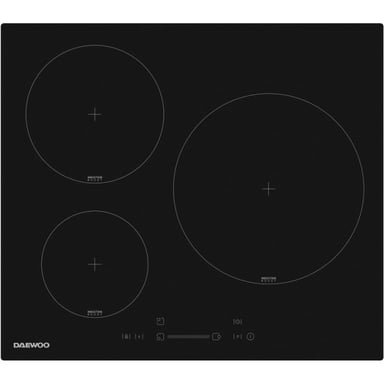 Plaque de cuisson a induction - 3 foyers - 60 cm - Noir