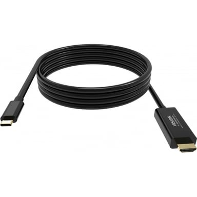 Vision TC 2MUSBCDP8K/BL cable DisplayPort 2 m USB Tipo C Negro