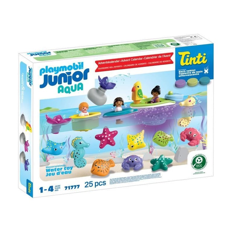 Playmobil 71777 Calendrier de l'avent Junior, JUNIOR & Tinti, 31 pieces, Des 4 ans - Neuf