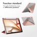 imoshion Coque tablette Origami pour Apple iPad 11 (2025) 11 pouces A16 / iPad 10 (2022) 10.9 pouces - Rose