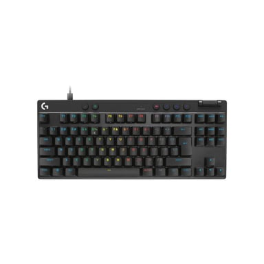 Clavier gaming Tenkeyless Logitech G PRO X TKL RAPID - Commutateurs magnétiques analogiques, RGB par touche, USB détachable - Noir