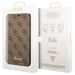 Guess Funda Folio para iPhone 14 Pro Printed 4G Trendy Marrón