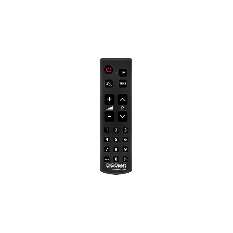 Télécommande universelle Digiquest TLC113 IR sans fil Boutons larges Facile à configurer