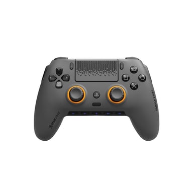 Controller senza fili SCUF Omega PS5/PC Grigio acciaio con accenti arancioni, pulsanti programmabili