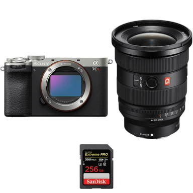 Appareil photo hybride Sony A7CR Silver + FE 16-35mm f/2.8 GM II + 1 SanDisk 256GB Extreme PRO UHS-II + Ebook ''20 astuces pour des images qui claquent''