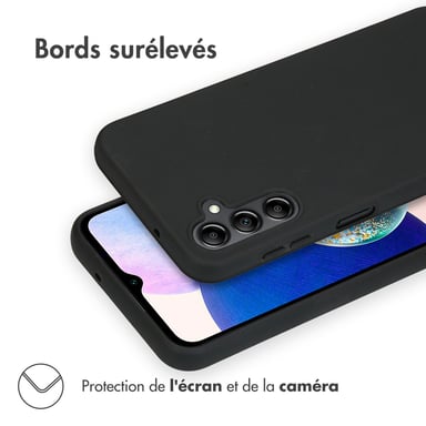 Accezz Coque Couleur pour Samsung Galaxy A14 (5G/4G) - Noir