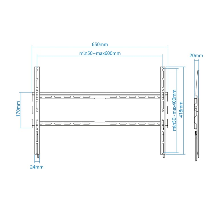 Support mural pour TV 37 80 LP1080F B Neuf - vue 3