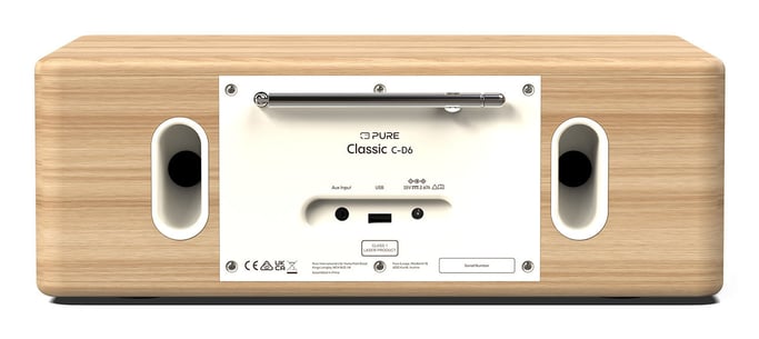 Pure Classic C-D6 Portable Numérique Chêne, Blanc - Neuf Blanc - vue 2
