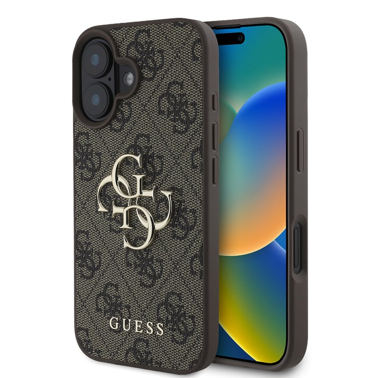 Guess 3666339327569 coque de protection pour téléphones portables 16 cm (6.3 ) Housse Marron Apple (brand) Apple iPhone 16