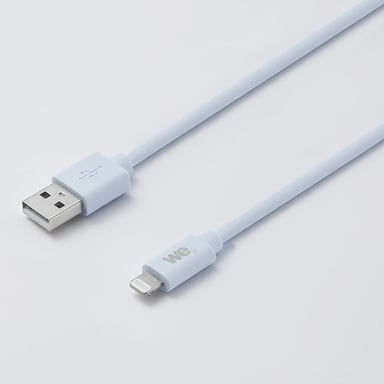 WE Cavo USB-Lightning in silicone, 2 metri, certificato MFi, ricarica e sincronizzazione dati - Blu