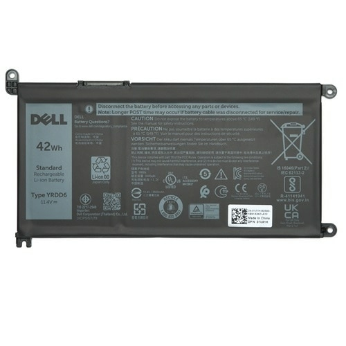 Dell Batterie de portable Lithium Ion 3 cellules 42 Wh pour Inspiron 15 55XX 35XX 54XX 2 in 1 55XX Latitude 3310 2 in 1 33XX Vostro 34XX 35XX - vue 3