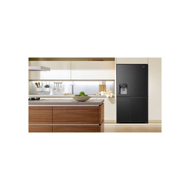 Réfrigérateur américain Hisense RS818N4TFC 632 L Total No Frost Distributeur eau & glaçons ConnectLife Inox noir