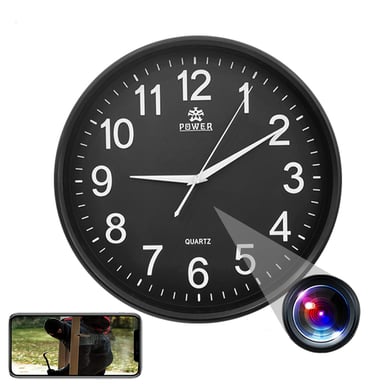 Horloge Murale Caméra Espion WiFi FHD 1080P Vidéosurveillance Android iOs YONIS