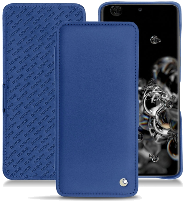 Housse cuir Samsung Galaxy S20+ 5G - Rabat horizontalBleu
