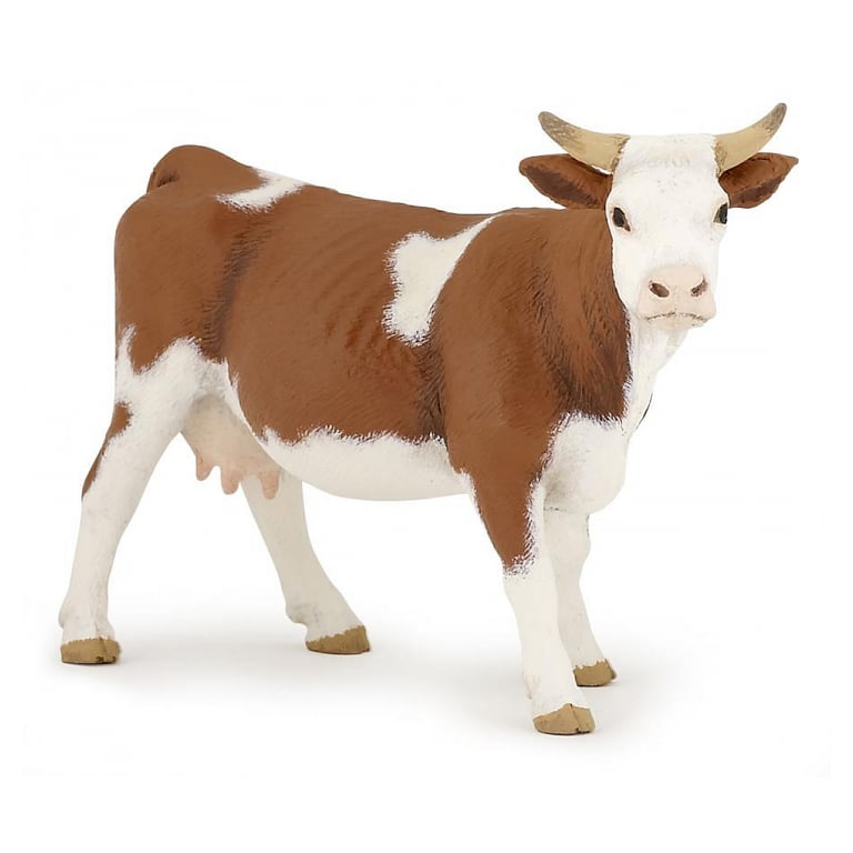 Figurine de Vache Simmental PAPO Un Modèle Réaliste et Détails Authentiques Neuf