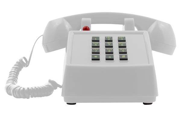 OPIS PushMeFon Cable : Téléphone rétro a touches avec sonnerie en métal