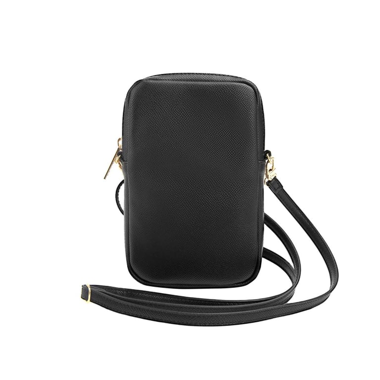 Guess Sac pour Smartphone à Bandoulière Grainé 4G Noir - vue 3