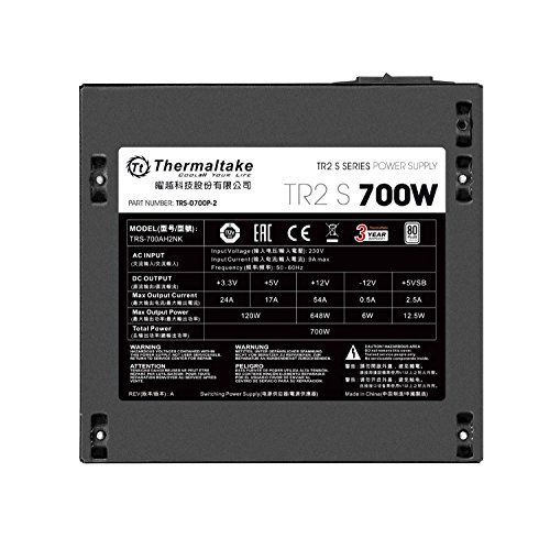 Thermaltake TR2 Alimentation électrique interne ATX12V 2.3/ EPS12V 80 PLUS CA 230 V 700 Watt PFC active Europe - vue 4