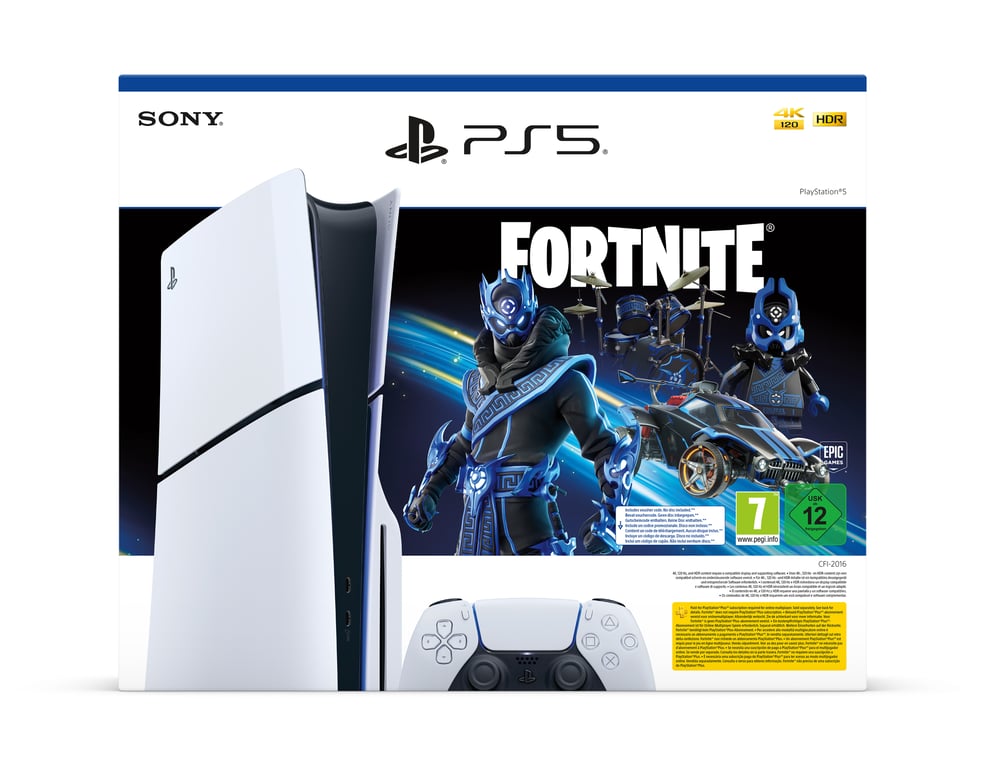 Pack PS5 Standard avec lecteur CD : Console PlayStation 5 Modèle Slim + Fortnite® Cobalt Star - vue 3