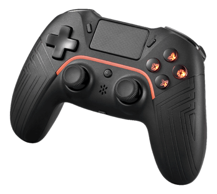 DELTACO GAMING - Manette bluetooth pour PS4/PC/Android/iOS - Noir