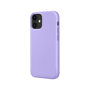 (O) Coque antichoc en gel de silicone doux pour Apple iPhone 12 mini, Violet Lilas