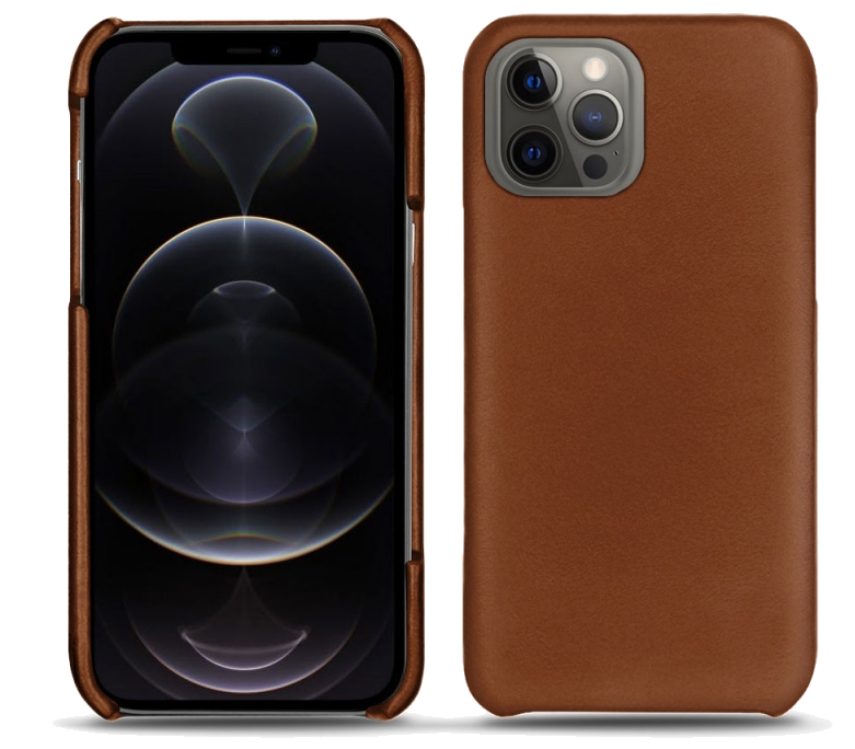 Coque cuir Apple iPhone 12 Pro Max - Coque arrièreMarron
