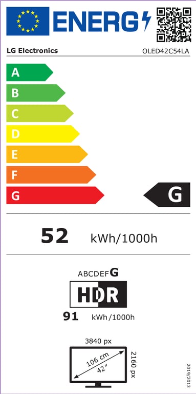 TV OLED OLED42C5 2025 - vue 7