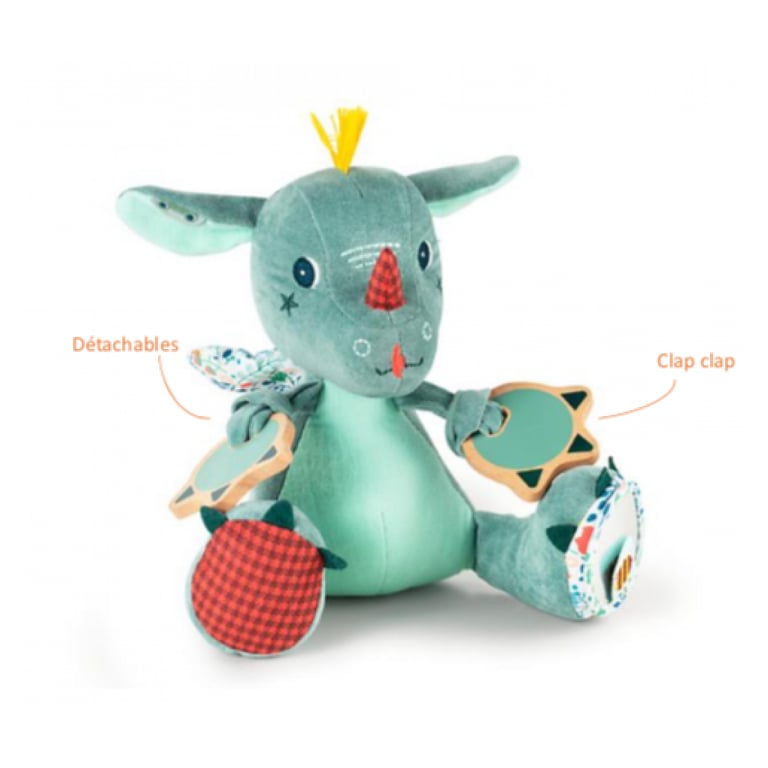 Peluche Lilliputiens Joe Dragon activités - vue 2