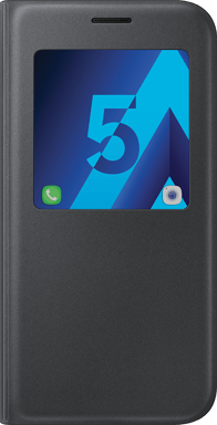 Samsung Funda Protectora para Samsung Galaxy A5 con Zona Transparente Negro