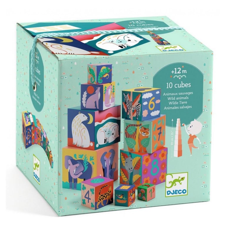 DJECO Jouet empilable Tour de Cube - vue 2