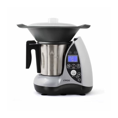 LIVOO DOP142G Robot da cucina riscaldato - Grigio e metallo