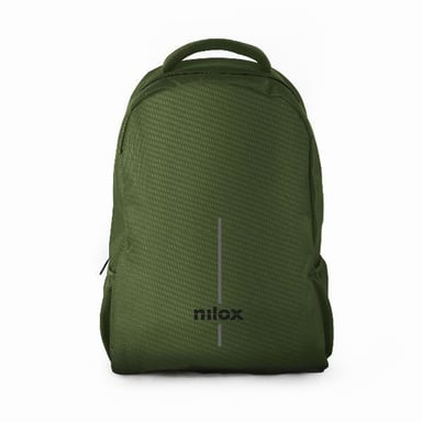 Nilox NXBPBASICECO mochila Verde Tela, Poliéster